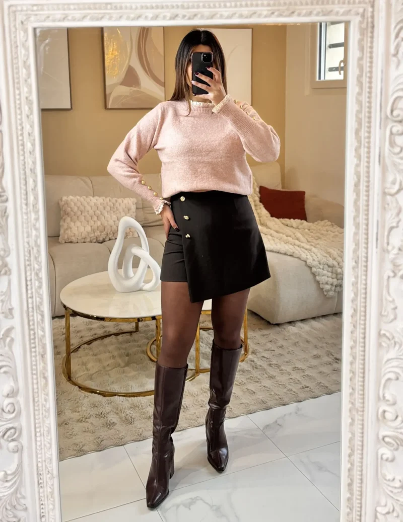 melby-short-chocolat-bouton