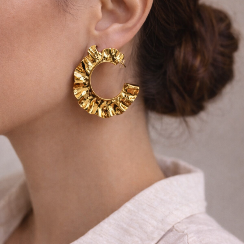 Bouclees d'oreilles doré - MELBY