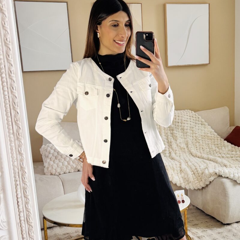 Veste effet jean en coton