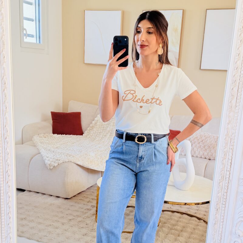 MELBY - Top BICHETTE doré cuivré