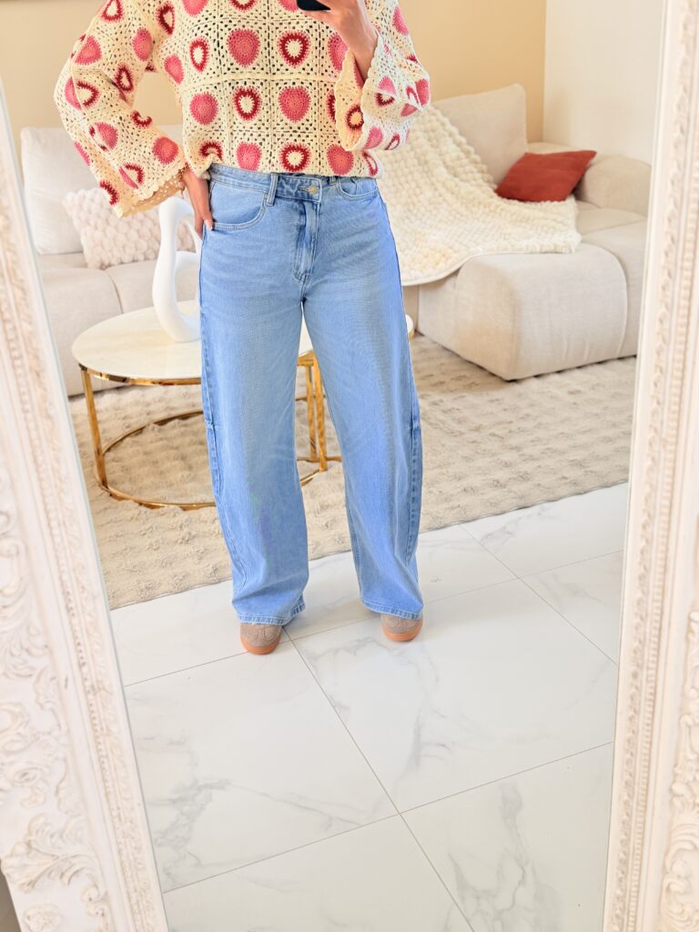 MELBY - Sublime jean coupe ballon long et large