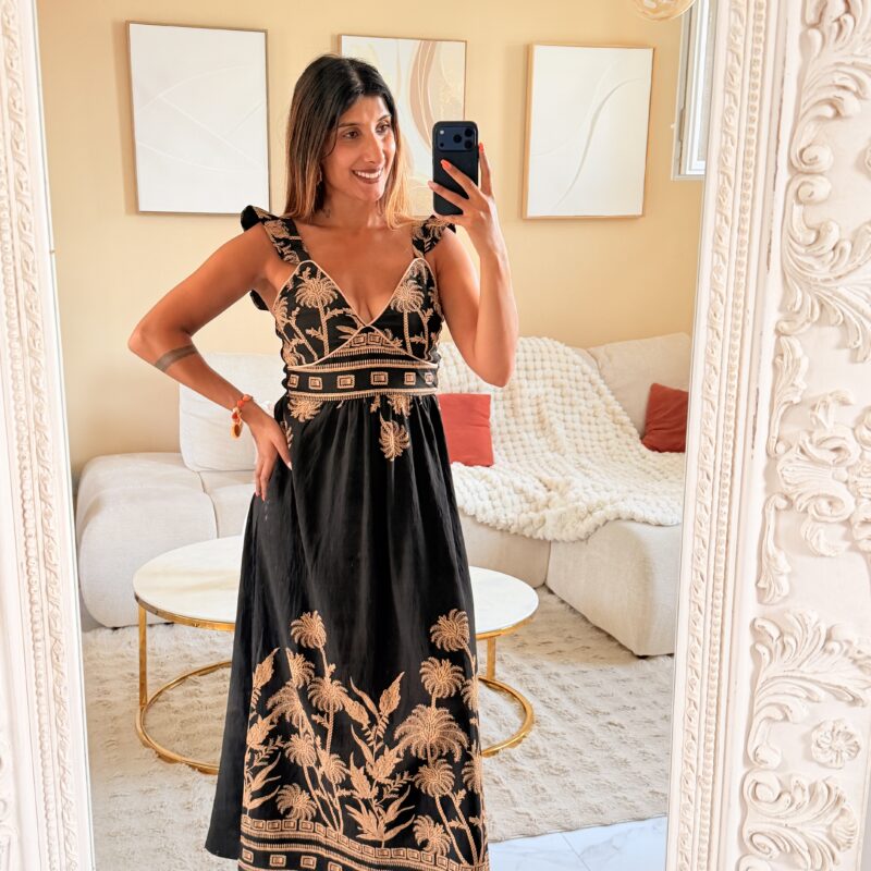 MELBY - Longue robe noire