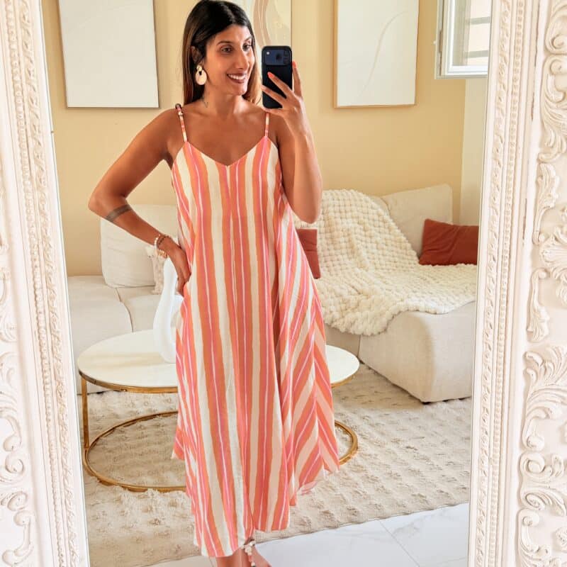 MELBY - Robe Soleil Corail