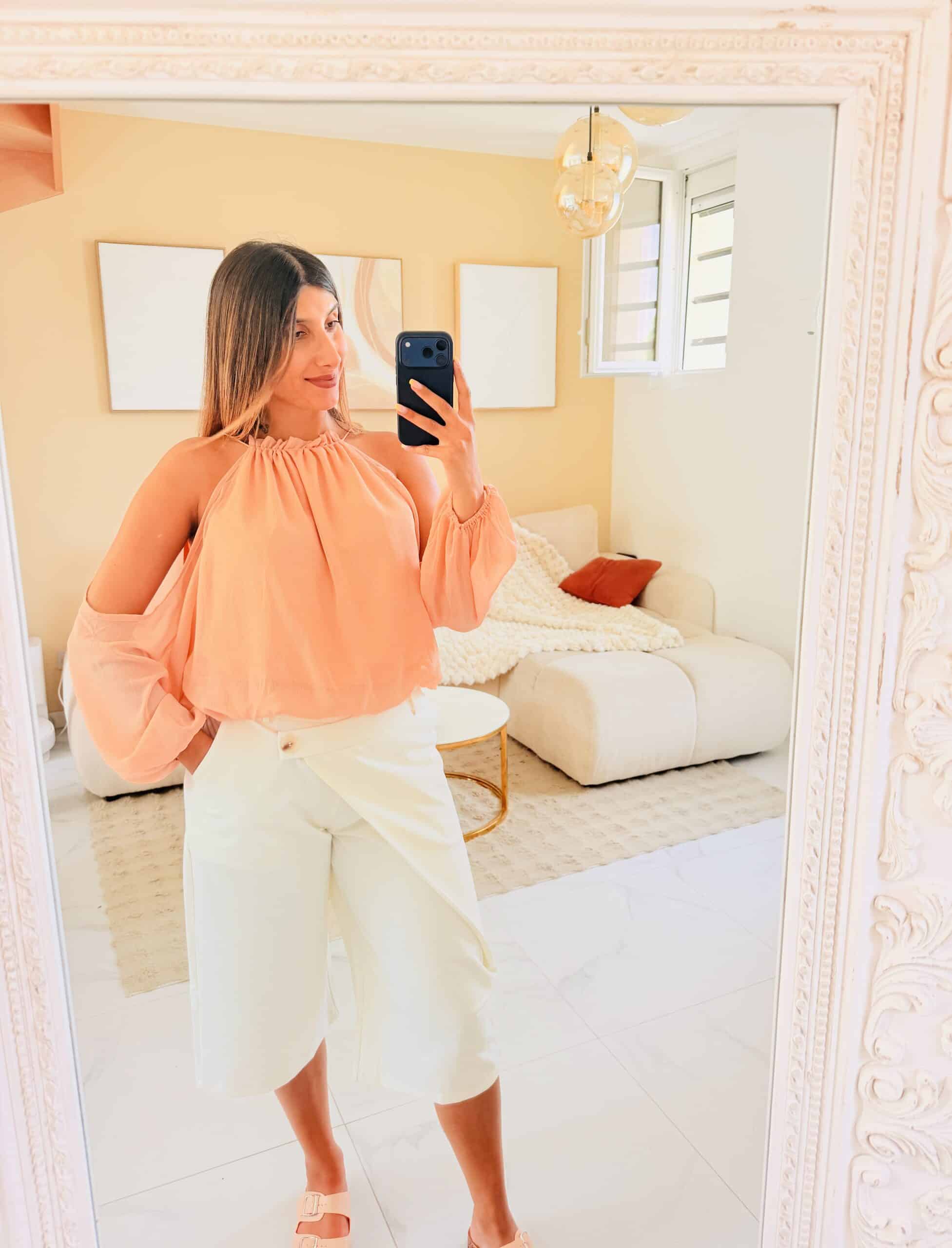 MELBY - Blouse pêche PALMA