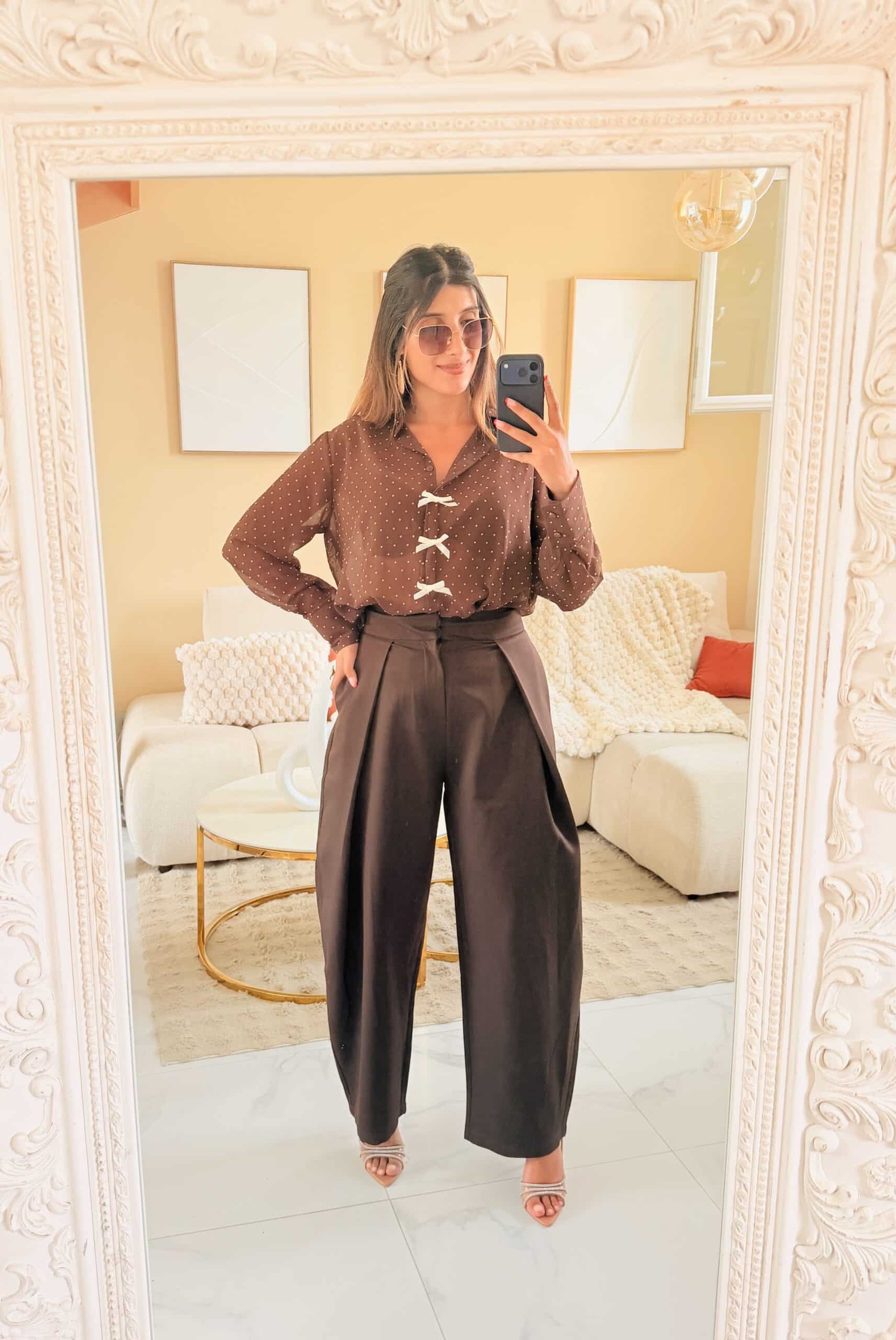 Pantalon ALBA - CHOCOLAT