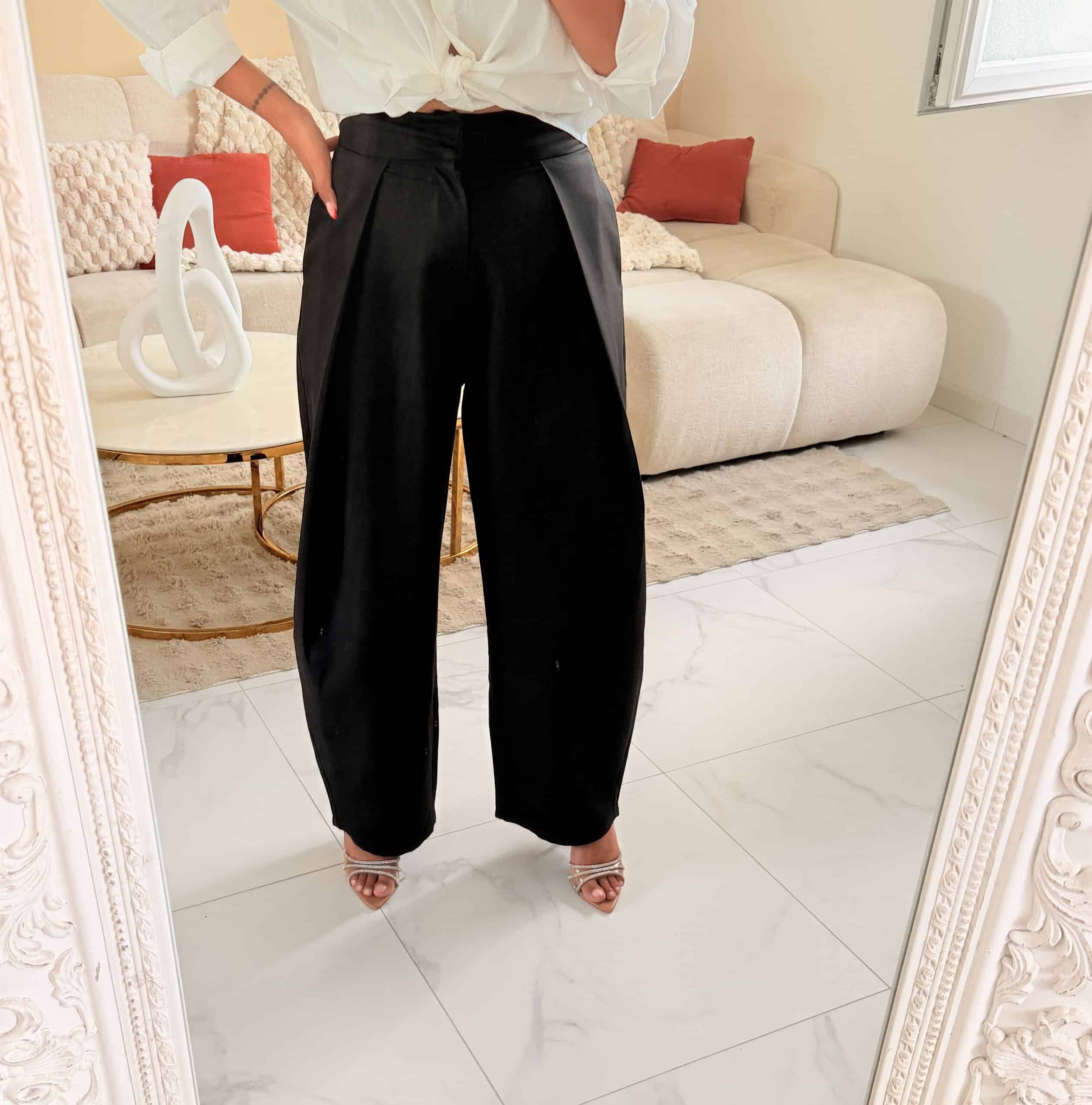 Pantalon Alba - Noir forme ballon – Image 3
